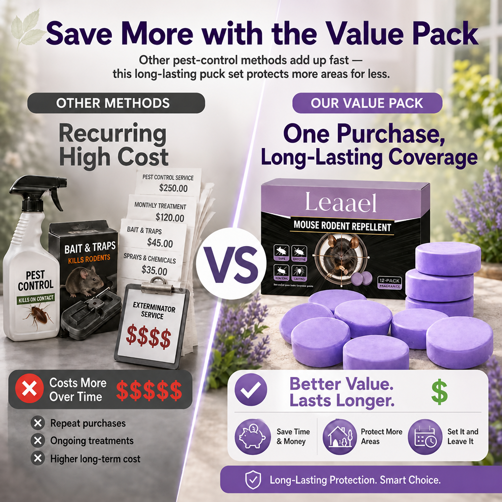 LAST DAY - BUY 1 GET 1 FREE🦝All-Natural Pest & Rodent Repellent Pucks