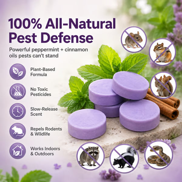 LAST DAY - BUY 1 GET 1 FREE🦝All-Natural Pest & Rodent Repellent Pucks
