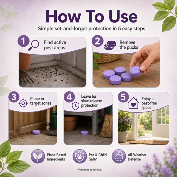 LAST DAY - BUY 1 GET 1 FREE🦝All-Natural Pest & Rodent Repellent Pucks